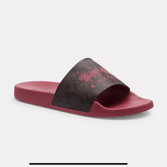 Coach | Uli Sport Slide In Signature Canvas With Horse And Carriage | Wo… - Picture 7 of 9